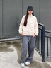 波司登（BOSIDENG）25年新款短款輕薄羽絨服女90鵝絨立領(lǐng)無(wú)縫膠囊保暖外套B250131034 奶油米-奶油歐包【卡碼拍大】 L 170/92A 120斤-130斤 曬單實(shí)拍圖