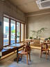 實(shí)木藤編餐椅家用咖啡廳椅子靠背酒店餐廳原木藤椅休閑書椅餐桌椅 【櫻桃色】木面 曬單實(shí)拍圖