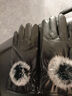 紅蜻蜓皮手套女冬季加絨加厚觸屏防潑水防風(fēng)冬天騎行摩托車(chē)開(kāi)車(chē)保暖手套 觸屏加絨·毛球款 保暖舒適 內里加絨 曬單實(shí)拍圖