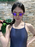 WATERTIME官方泳鏡近視高清防水防霧鍍膜游泳眼鏡耐磨男女成人帽套裝旗艦店 綠影行者 平光不近視 曬單實(shí)拍圖