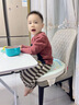 朵精靈馬蹄形兒童增高坐墊寶寶餐椅加高海綿小學(xué)生吃飯座椅椅子椅墊四季 【U型】太空熊（增高5cm） 41*44cm（帶綁帶） 曬單實拍圖