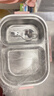 百暢316不銹鋼女生保溫飯盒分格小學(xué)生上學(xué)專(zhuān)用食堂打飯帶飯便當餐盒 粉色（二格）1000ml卡通飯盒 曬單實(shí)拍圖