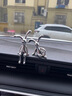 樂(lè )蕾迪高檔輕奢兔車(chē)載擺件可愛(ài)車(chē)上中控臺擺件 側坐正坐兔子擺件一對 曬單實(shí)拍圖