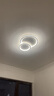 奇火全光譜led護(hù)眼防藍(lán)光現(xiàn)代簡約臥室燈書房主次臥吸頂燈燈飾 56*41cm三色變光44w（10-18㎡） 曬單實拍圖