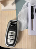 適用于2016款奧迪a4L a6l a8l a5 q5 a7鑰匙包套扣汽車(chē)鑰匙保護套扣殼智能遙控套殼 級光銀單鑰匙包 曬單實(shí)拍圖