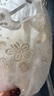 QUEENJOY新款雙層網(wǎng)紗蕾絲袖套短款秋冬女防臟套袖成人學(xué)生辦公袖筒護(hù)袖頭 米色 21厘米長(zhǎng)左右 曬單實(shí)拍圖