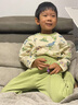 纖絲鳥（TINSINO）男童睡衣夏季兒童純棉家居服套裝中小童寶寶空調(diào)服童裝 洋蔥恐龍 曬單實(shí)拍圖
