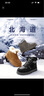 百麗戶外休閑雪地靴男款冬季加厚防寒保暖靴短筒棉靴東北靴A1751DD4 黃色 42 (260mm) 曬單實(shí)拍圖