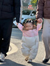 巴拉巴拉嬰兒連體衣羽絨服寶寶抱衣哈衣秋冬裝防風(fēng)保暖潮 象牙白10402 100 cm 曬單實(shí)拍圖