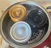 豪祥（HAOXIANG）瓦罐燉盅隔水燉一人食蒸蛋燉罐帶蓋湯罐中式沙縣小吃陶瓷煨湯湯盅 黑白棕瓦罐燉盅3個(gè)帶蓋 1cm 無規(guī)格 曬單實(shí)拍圖