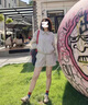 百麗踏系列品牌牛皮小眾復古德訓鞋女ins潮防滑跑步阿甘運動(dòng)鞋子內增高 米白-內增6cm 33 曬單實(shí)拍圖