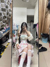 歐維沃在逃公主裙甜美減齡洛麗塔公主裙重工少女感蝴蝶結(jié)撞色拼接收腰洋 連衣裙 M 曬單實拍圖