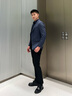 沙馳（SATCHI）男裝男士套裝西服上衣羊毛商務(wù)精英職場(chǎng)婚禮帥氣易打理西裝男 牛仔藍戧駁領(lǐng)上裝 52 A/180/配套褲子請聯(lián)系客服 曬單實(shí)拍圖
