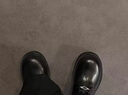 KGV圓頭德比鞋男大頭高級(jí)感英倫風(fēng)大碼夏季青年厚底增高皮鞋黑色休閑 黑色款 43 皮鞋碼=44運(yùn)動(dòng)鞋碼 曬單實(shí)拍圖