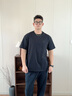 Calvin KleinJeans25夏季男士休閑通勤ck字母標語(yǔ)純棉圓領(lǐng)內搭短袖T恤上衣 BEH-太空黑 均碼 XL 曬單實(shí)拍圖