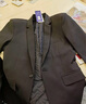 羅蒙2025春秋季男士休閑西服男韓版修身商務(wù)休閑小西裝英倫風(fēng)上衣外套 10131/717黑色【加棉加厚雙扣】 XL 曬單實(shí)拍圖