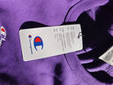Champion刺繡草寫(xiě)logo加絨衛衣 深紫色 L 曬單實(shí)拍圖