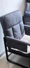 歐吉（OUJI）麻將椅棋牌室專用沙發(fā)椅舒適久坐麻將館茶樓凳子家用靠背電腦椅子 灰色 鋼制腳 固定扶手 曬單實拍圖