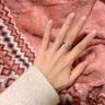 DRAGBOLL鉆戒一克拉人工培育鉆石訂婚求婚真鉆紀念日戒指送女友生日禮物 D色 VS1-1克拉 Pt950鉑金鉆戒（指圈號詢(xún)客服） 曬單實(shí)拍圖
