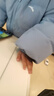 安踏兒童羽絨服男女小童裝2024年冬季新款保暖抗寒棉服連帽防風(fēng)面包服 板巖藍-3 110 cm/小童 曬單實(shí)拍圖