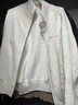 Champion冠軍立領(lǐng)衛(wèi)衣女新款潮牌加絨保暖開衫簡約休閑 燕麥色 L  曬單實(shí)拍圖