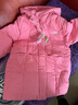 G.DUCKKIDS小黃鴨女童服中長(zhǎng)款冬季2024新款洋氣兒童白鴨絨外套加厚女寶寶 粉紅色 110cm 曬單實(shí)拍圖