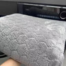 奧克斯（AUX）【厚絨不硌人】石墨烯電熱毯單雙人電褥子除螨雙控電熱墊自動斷電 加厚40%長毛絨【1.8*0.8m】單人 曬單實拍圖