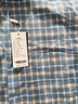 羅蒙（ROMON）純棉長(cháng)袖襯衫男免燙磨毛格子法蘭絨中青年襯衣男裝春秋季休閑上衣 MG883 藍黃格 42 曬單實(shí)拍圖
