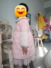 戴維貝拉（DAVE＆BELLA）兒童棉衣防潑水女童棉服保暖小童上衣外套秋冬新款甜美女寶寶衣服 橡皮粉【現(xiàn)貨】 130 cm（建議身高120-130cm） 曬單實拍圖