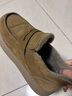 百麗（Belle）男鞋巴旦木吐司家族勃肯鞋厚實(shí)保暖毛毛鞋商場(chǎng)同款工裝鞋8QW01AM5 黃棕-毛里（套腳款） 43 (265mm) 曬單實(shí)拍圖