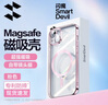 閃魔（SmartDevil）閃魔適用蘋果15promax手機殼iPhone15PRO保護套氣囊防摔磁吸無線充透明輕奢簡約全包軟殼男 iPhone15【粉色】強磁吸丨自帶鏡頭膜 曬單實拍圖
