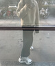 付智恩bad boy 連帽美利奴皮毛一體減齡羊羔毛皮草外套女2023冬 杏色 L 曬單實(shí)拍圖