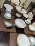 樂雲(yún)景德鎮(zhèn)高端青瓷玲瓏碗盤餐具整套高級(jí)感陶瓷碗碟筷套裝家用喬遷 70件套丨高溫釉下彩丨東方藝術(shù) 曬單實(shí)拍圖