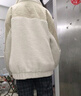 絲柏舍時(shí)尚羽絨服2025冬新款女裝立領(lǐng)撞色顆粒絨保暖外套 曬單實(shí)拍圖