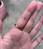周六福（ZLF）  黃金戒指男女款足金5G金莫比烏斯情侶對戒 計價(jià) 15號 - 2.89g 曬單實(shí)拍圖