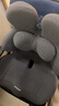 家居腰靠辦公室座椅久坐護腰神器靠墊椅子靠背墊夏季冰絲孕婦腰枕 腰靠+坐墊(熱敷按摩+氣囊)深沉灰 曬單實(shí)拍圖
