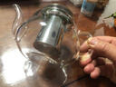 雅風(fēng)茶水分離玻璃茶壺耐高溫加厚泡茶壺不銹鋼過(guò)濾耐熱玻璃水壺花茶壺 550ML單壺 曬單實(shí)拍圖