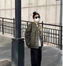 HNBKNL美式潮牌棒球服男秋冬季休閑加絨ma1飛行員夾克衫寬松大碼外套 軍綠-春秋款（NE01） XL （推薦體重135-160斤） 曬單實拍圖