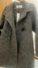 百圖betu女裝冬季新款毛呢外套立領(lǐng)收腰羊毛雙面呢大衣女2410T15 灰色 XS 曬單實(shí)拍圖