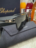 蕭邦（Chopard）王星越同款經(jīng)典賽車全框男士太陽鏡框眼鏡墨鏡七夕禮物官方正品 亮黑色鏡框煙熏色鏡片 曬單實拍圖
