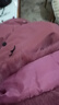情羅蘭媽媽裝冬裝棉衣中老年裝羽絨棉服中長款加絨加厚棉襖外套50歲衣服 豆沙粉  加絨 3XL 【建議115-130斤】 曬單實拍圖