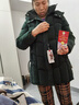 啄木鳥(niǎo)羽絨棉衣女裝新款中年老年棉服中長(cháng)款連帽棉襖洋氣加厚冬裝媽M媽 墨綠色 2XL 建議105-120斤 曬單實(shí)拍圖