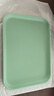 潤開(kāi)臨北歐長(cháng)方形塑料水杯托盤(pán)客廳家用放茶杯ins茶盤(pán)餐盤(pán)大號水果盤(pán)子 淺綠小號托盤(pán) 24x17x1.8cm 曬單實(shí)拍圖