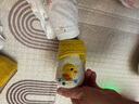 小茸室內嬰兒鞋子0-1-3歲學(xué)步鞋小鴨 男女寶穩步童鞋春秋冬防滑軟底 米白/黃色撞色 12.5 適合腳長(cháng)11-11.5cm 曬單實(shí)拍圖