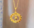 中國(guó)黃金（CHINA GOLD）黃金項(xiàng)鏈女士足金莫比烏斯環(huán)吊墜套鏈?zhǔn)罪椙槿斯?jié)生日送女朋友禮物 今/次日達(dá)*吊墜約1-1.1g贈(zèng)銀鏈+情人節(jié)禮盒 曬單實(shí)拍圖