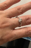meluxe鉆戒天使之吻車花顯鉆鉆石戒指 求婚結(jié)婚對(duì)戒活口生日禮物送女友 S925銀 鉆石5分 曬單實(shí)拍圖