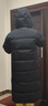 天石鵝絨羽絨服男士長款加厚女款冬季戶外東北嚴寒保暖V060 黑色 男女同款 XS 160/84A 曬單實拍圖