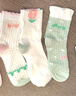 貓人兒童襪子夏季女童超薄透氣花邊網(wǎng)眼中大童襪可愛(ài)卡通中筒襪5雙裝 曬單實(shí)拍圖