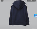 阿迪達斯（adidas）童裝男女童春新款連帽長(cháng)袖休閑運動(dòng)衛衣 IY6380深藍/白/紅 曬單實(shí)拍圖