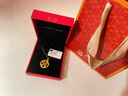 中國(guó)黃金（CHINA GOLD）蛇盤兔黃金吊墜足金生肖蛇項(xiàng)鏈本命年金蛇年女紀(jì)念七夕送女友禮物 刻字/賀卡-瓜子扣蛇盤兔吊墜約2.3g【贈(zèng)銀鏈】 曬單實(shí)拍圖